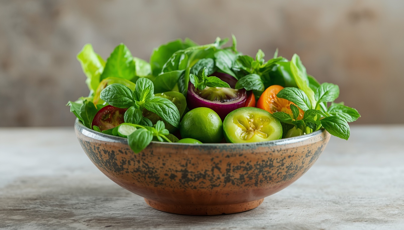 Strainfrelbow fresh green bowl meal